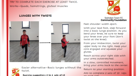 Health and Fitness Daily Activity: Today we are revisiting our #createacircuit exercises! There are 10 exercises in total each with a description and variations of the exercise to change the difficulty!