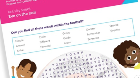 The Premier League Primary Stars Football Fun activity pack - A variety of fun activity sheets which include spelling puzzles, fact-finding and sum-solving. Have fun!
