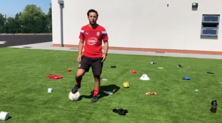 STFC SOCCER SKILLS WEEK 11 DAY 4 - DRIBBLING: Mitch and Shane will be back every day with a new skill for you to work on from home. Check the video description for your Bronze, Silver and Gold challenges!