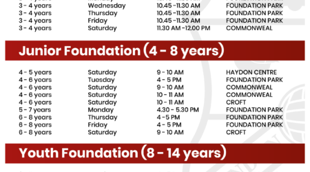 New Foundation Centres for September