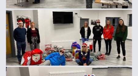 Christmas present wrapping!